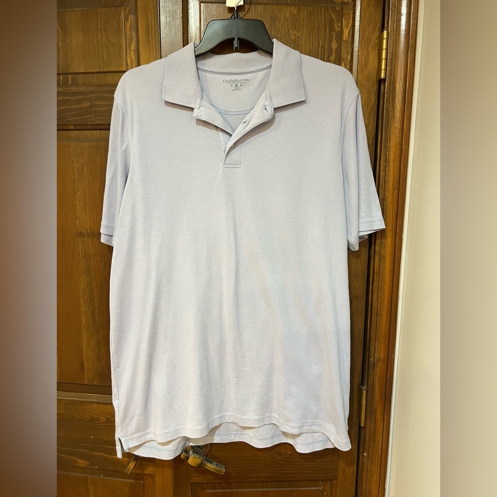 Men’s light blue polo shirt size, extra large, tall, golf shirt, casual shirt